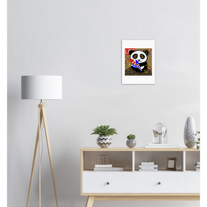 Fireworks Panda Paper Print